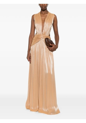 Costarellos Silla backless maxi dress - Neutrals