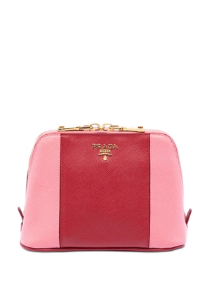 Prada Pre-Owned 2013-2026 Bicolor Saffiano Cosmetic pouch - Pink