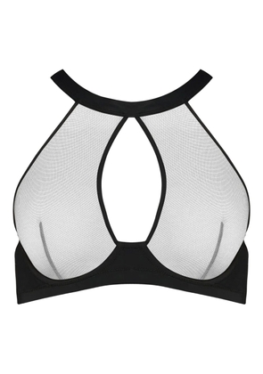 Maison Close Pure Tentation plunge bra - Black