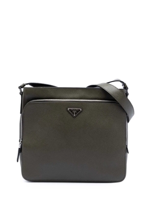 Prada Pre-Owned 2010-2025 Saffiano Brique Zip Top crossbody bag - Grey