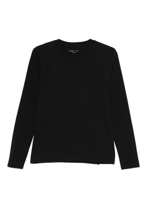 6397 long-sleeve cotton top - Black