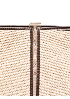 Alexander Smith large Lauren braided-handle tote bag - Neutrals