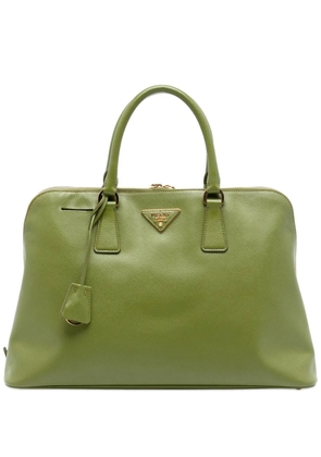 Prada Pre-Owned 2013-2026 Large Saffiano Lux Promenade satchel - Green