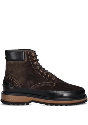 Gant Clafton lace-up panelled boots - Brown