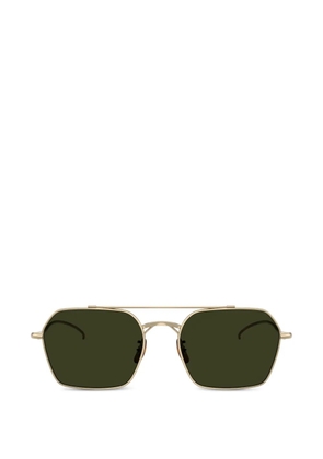 Oliver Peoples TK-15 geometric-frame double-bridge sunglasses - Gold