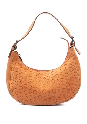 Celine Pre-Owned 2000 C Macadam Suede shoulder bag - Orange