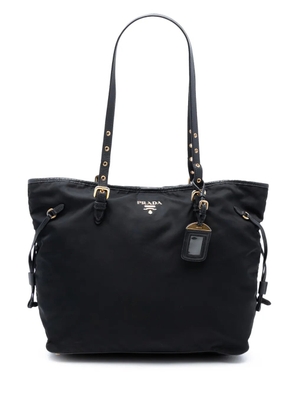 Prada Pre-Owned 2013-2025 Saffiano Trimmed Tessuto tote bag - Black
