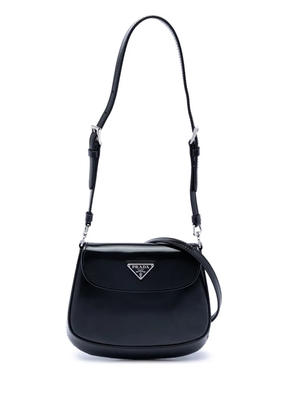 Prada Pre-Owned 2021-2026 Mini Brushed Leather Cleo Flap crossbody bag - Black