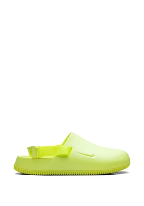 Nike Calm strap logo mules - Yellow