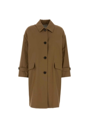 Max Mara Petali flap pocket overcoat - Brown