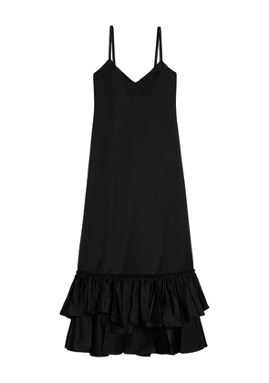 Jil Sander bottom-ruffles dress - Black