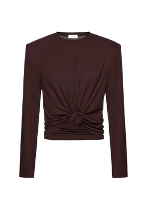 Magda Butrym knotted shirt - Brown