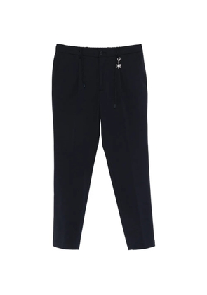 Manuel Ritz charm-detail drawstring trousers - Blue