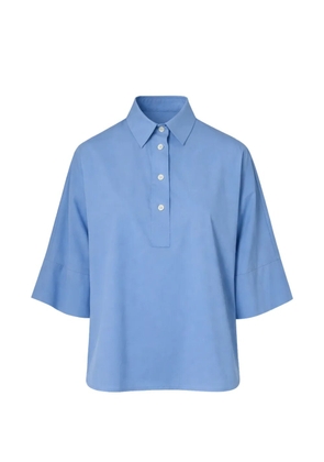 Gran Sasso collared short-sleeve polo top - Blue
