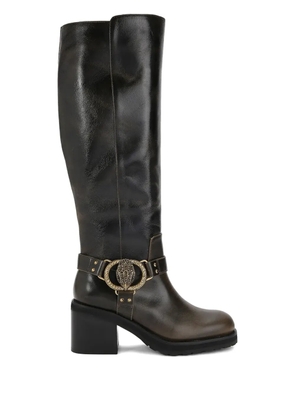 Kurt Geiger London embellished block-heel boots - Brown