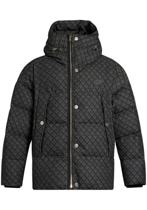 ETRO jacquard denim puffer jacket - Black