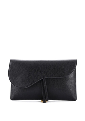 Christian Dior Pre-Owned Saddle Leather pouch - Black
