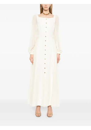 Versace pleated maxi dress - Yellow