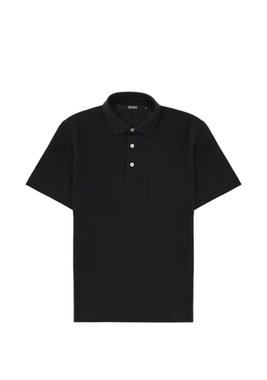 Zegna pocket polo shirt - Black