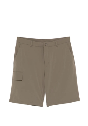 Manuel Ritz logo-patch belt-loop shorts - Neutrals