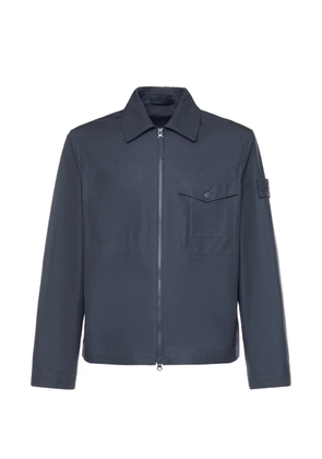 Stone Island patch-pocket shirt jacket - Blue