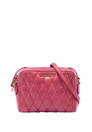 Miu Miu Pre-Owned 2010-2026 Matelasse Nappa Camera crossbody bag - Pink