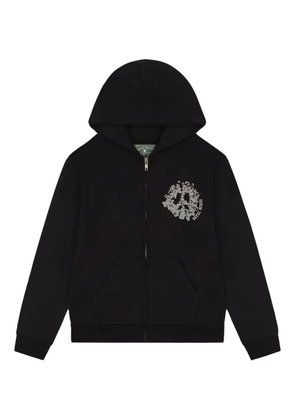 Denim Tears peace-sign zip hoodie - Black