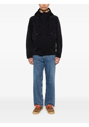 Ten C flap-pocket hooded jacket - Blue