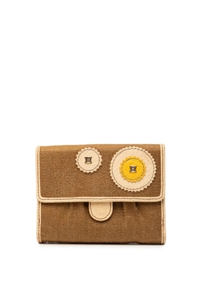 Celine Pre-Owned 2006 Canvas Patches Wallet small wallets - Brown