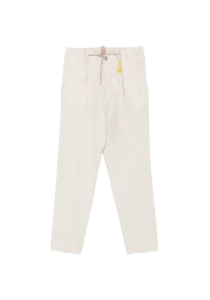 Manuel Ritz drawstring trousers - Neutrals