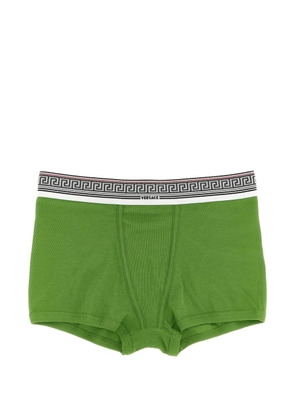 Versace Greca ribbed boxers - Green