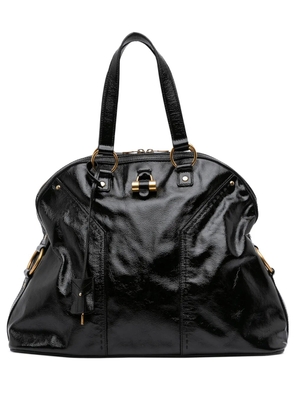 Saint Laurent Pre-Owned 2000-2012 Oversized Patent Muse handbag - Black