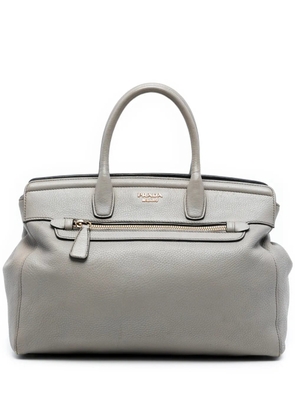 Prada Pre-Owned 2010-2026 Vitello Daino satchel - Grey