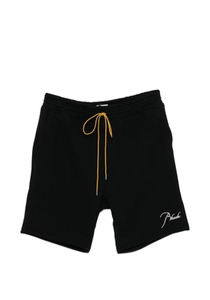 RHUDE Classique embroidered shorts - Black
