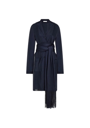 Ferragamo jersey duster - Blue
