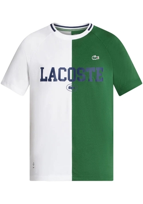 Lacoste two-tone logo-print T-shirt - White