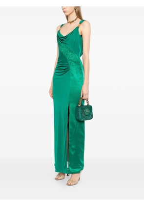 Versace chain medallion satchel - Green