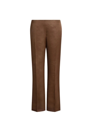 Alberta Ferretti pressed-crease trousers - Brown