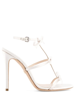 Giambattista Valli 90mm bow-detailing leather sandals - White