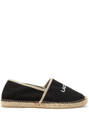 Lacoste logo-print espadrilles - Black