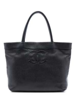 CHANEL Pre-Owned 2000-2002 CC Caviar Open tote bag - Black