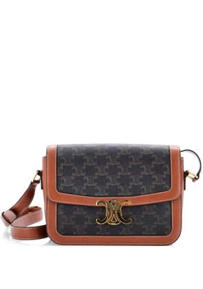 Celine Pre-Owned Triomphe Triomphe Coated Canvas Medium shoulder bag - Brown