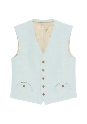 Blazé Milano buttoned waistcoat - Blue