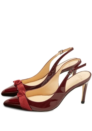 Alexandre Birman bow-detail slingback pumps - Red