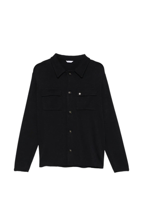 Manuel Ritz logo-pin overshirt - Black