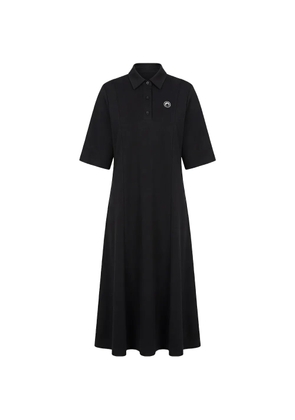 Marine Serre logo polo dress - Black