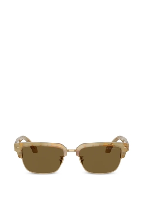 Giorgio Armani logo-detail sunglasses - Neutrals