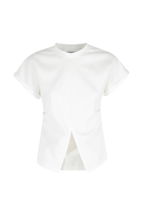 La Piscine slit-detail T-shirt - White