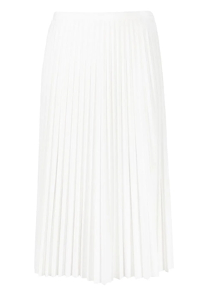 Lacoste fully-pleated midi-skirt - White