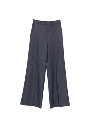 ANDIATA Gisella button wide-leg trousers - Blue